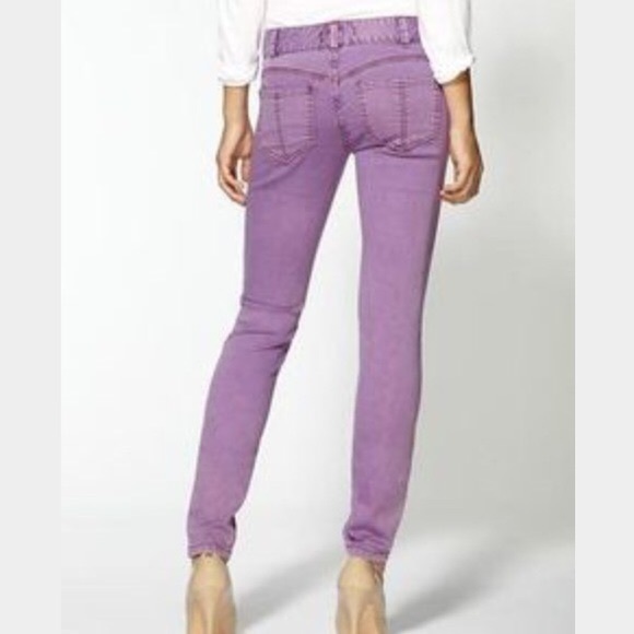 Free People Denim - Free People Millenium Violet Colored Skinny Jeans